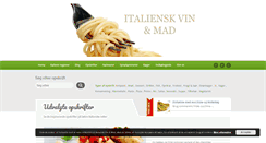 Desktop Screenshot of italienskvinogmad.dk